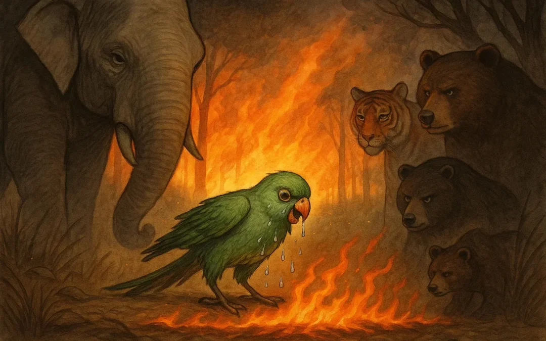 The Brave Little Parrot and the Fire of Apathy